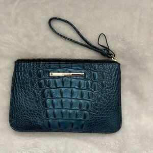 Brahmin Blue Wallet with Wrist Strap